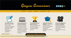 Desktop Screenshot of gongoracorrecciones.com